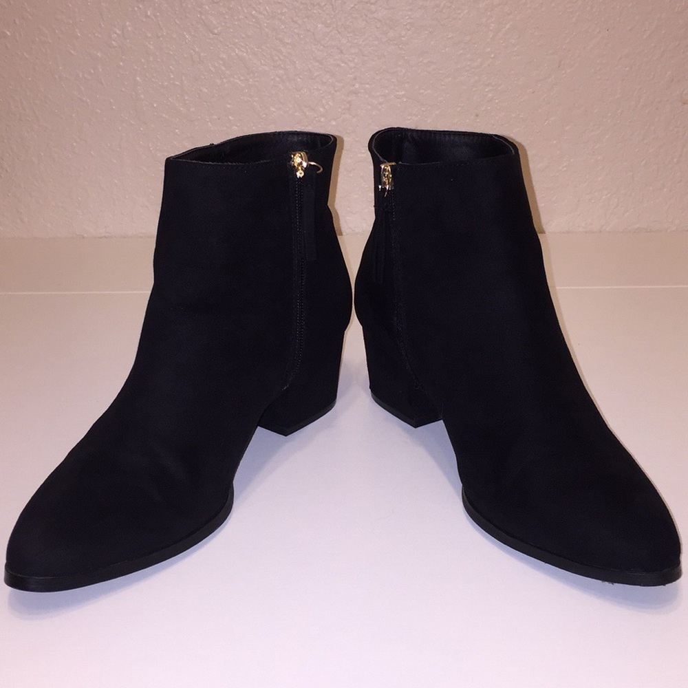 Just fab suede booties